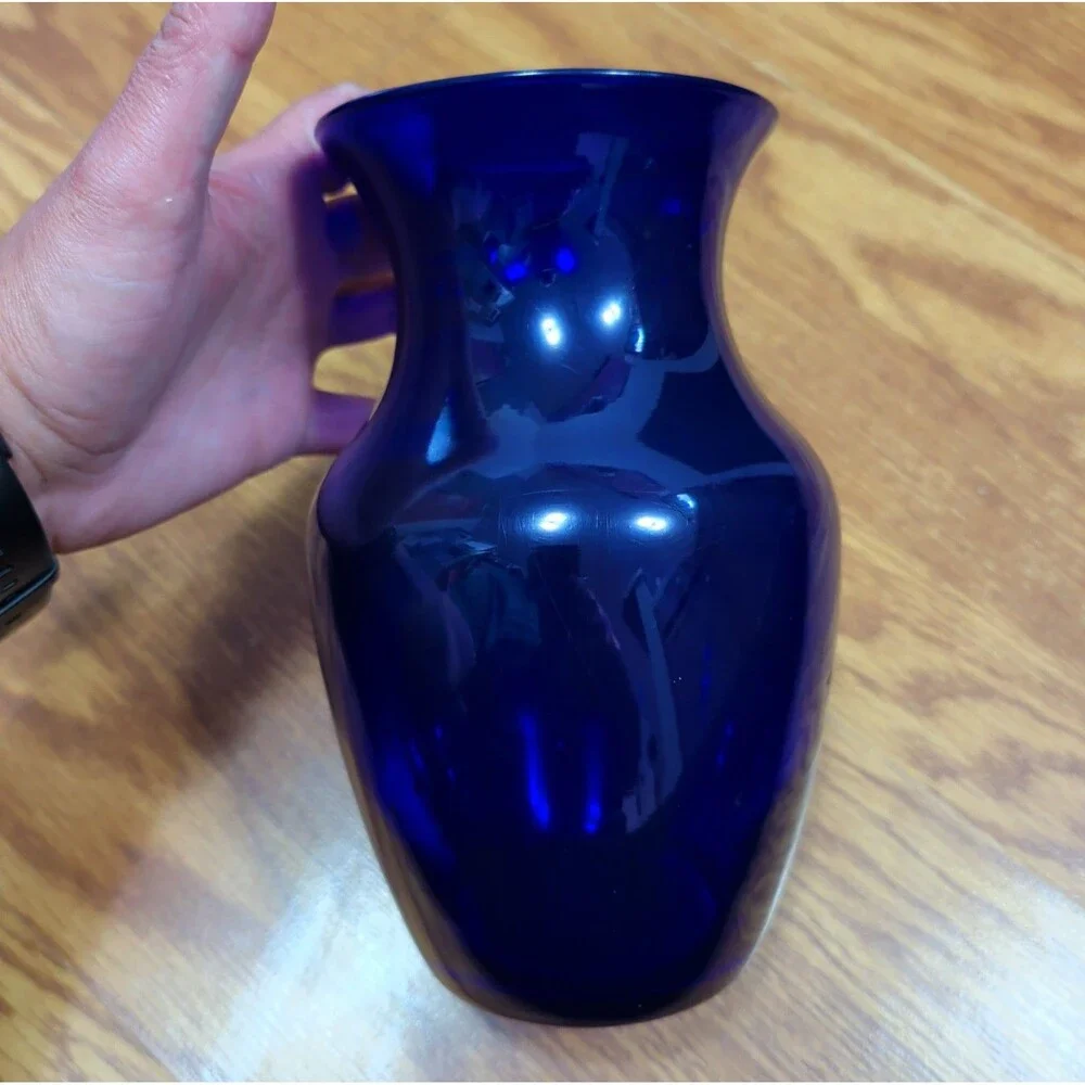 Unmarked cobalt blue